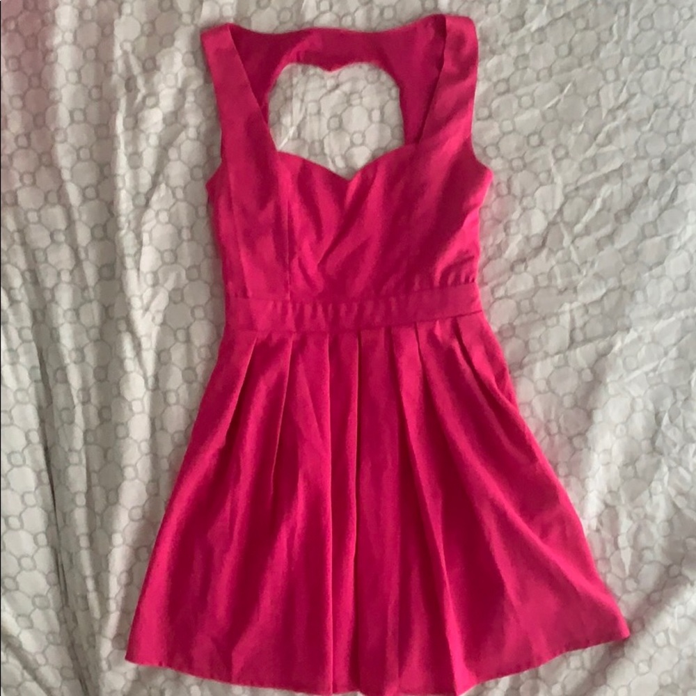 Hot Pink / Heart Back Sundress